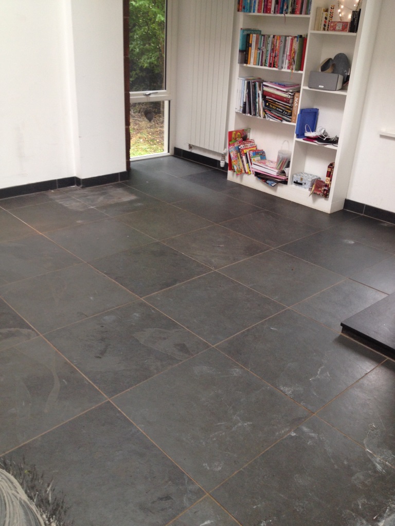 Changing The Colour Of Grout On A Slate Tiled Floor Grout Protection