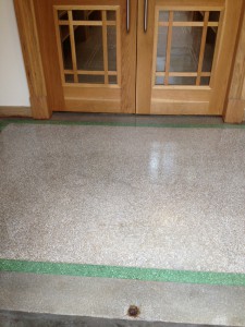 School Terrazzo Floor Kilmacolm after cleaning