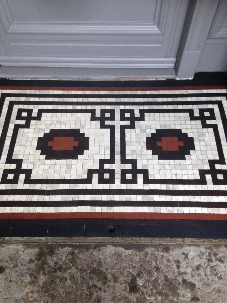 Victorian Mosaic tiles glasgow after cleaning