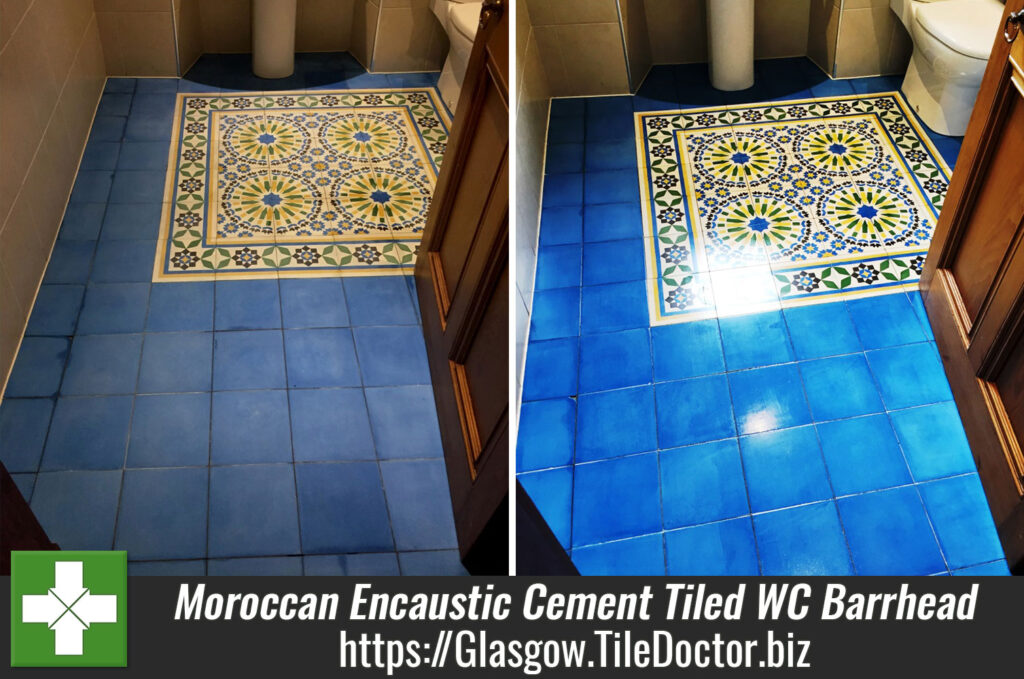 Moroccan Encaustic Cement Tiled WC Refresh in Barrhead