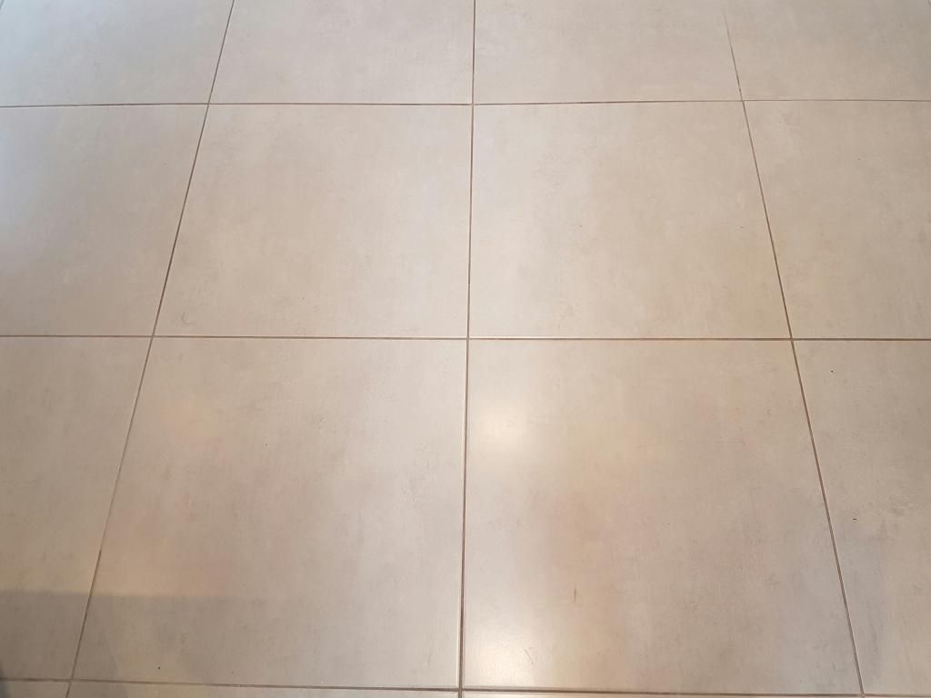 Porcelain tile and grout after cleaning Bearsden