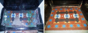 Small Victorian Vestibule Before and After Restoration