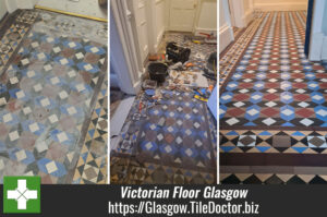 Victorian Tiled Floor Restoration Glasgow West End