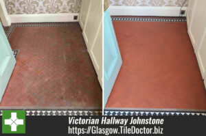 Victorian Tiled Hallway Floor Renovated in Johnstone