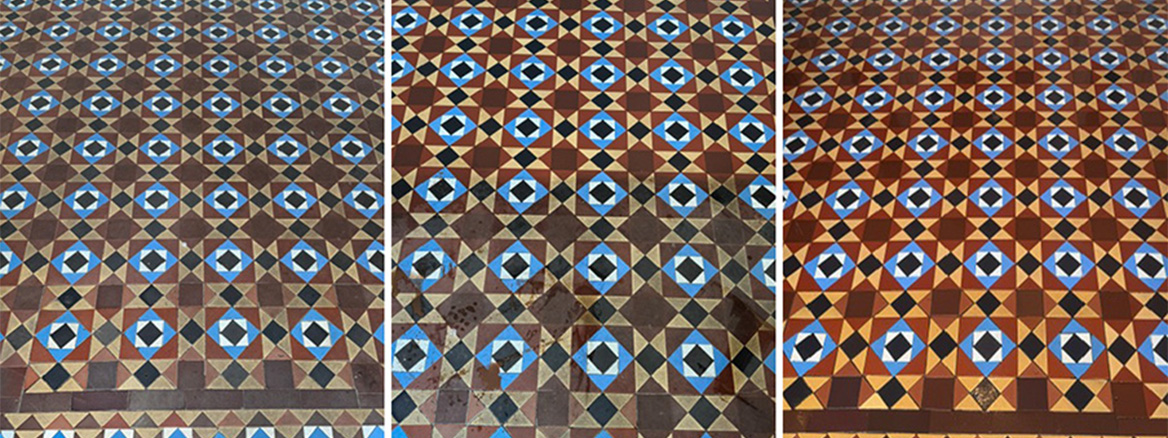 Victorian Hallway Floor Deep Cleaned and Sealed in Hyndland Road Glasgow